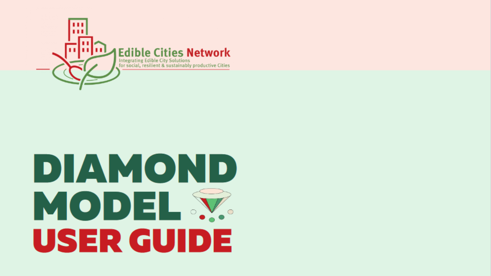 Cover of the EdiCitNet diamond model user guide