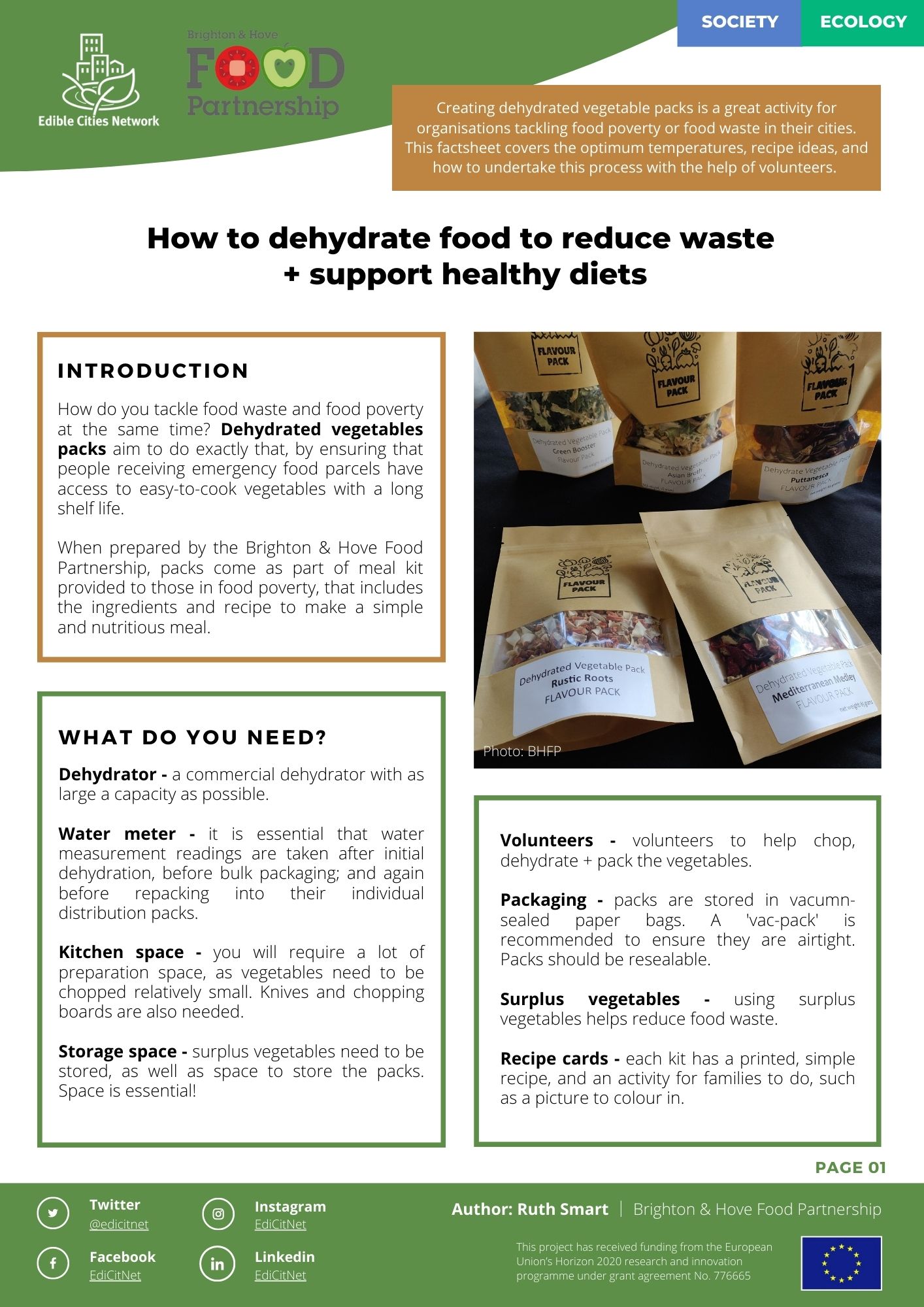Dehydration ideas to tackle food waste